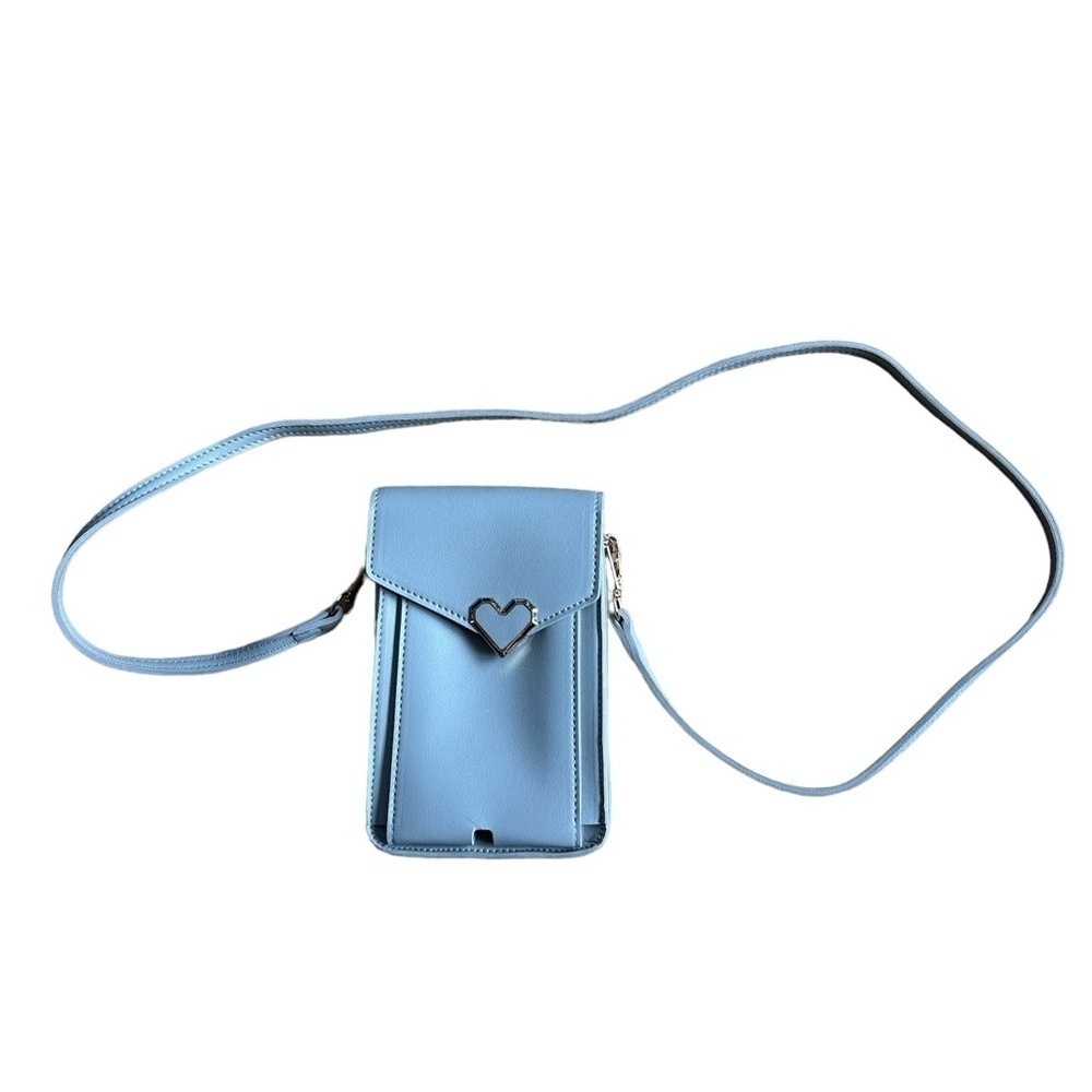 Mellow World Crossbody Purse with Heart Clasp